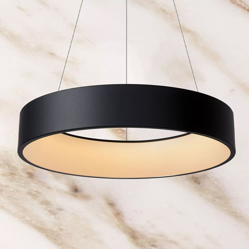 Čierne visiace svietidlo moderné, Talowe, 39 W, LED 3000 K