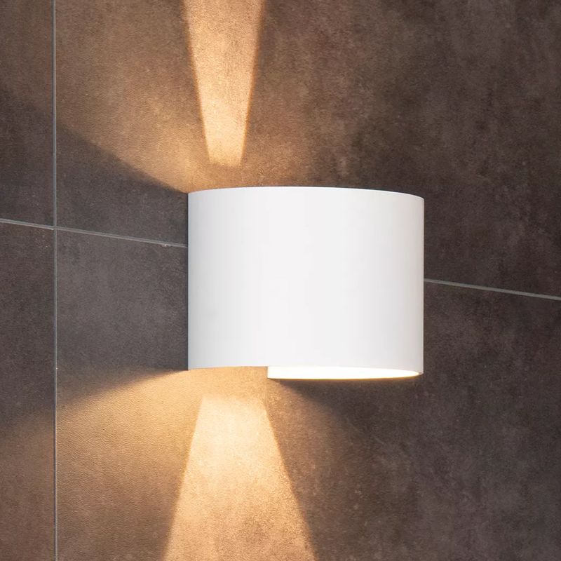 Biele up down nástenné svietidlo moderné, Axi, 6 W, LED 2700 K, IP54