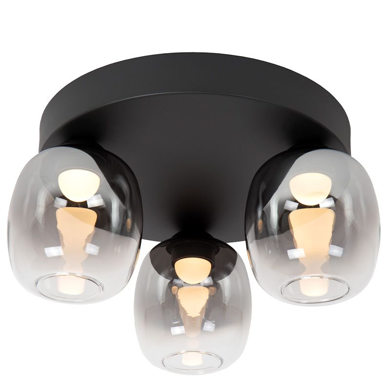 Sivá stropná lampa moderná, Tamino, 5,6 W, LED 3000 K