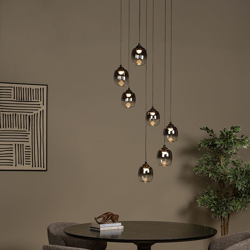 Sivé visiace svietidlo moderné, Tamino, 7 W, LED 3000 K