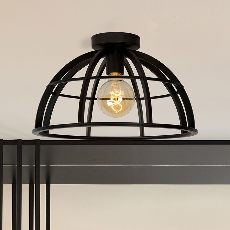 Čierna stropná lampa moderná, Dikra