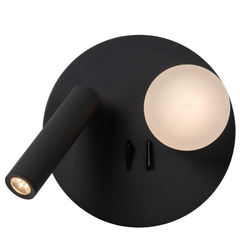 Čierne svetlo na postel moderné, Matiz, 3,5 W, LED 3000 K, s vypínačom