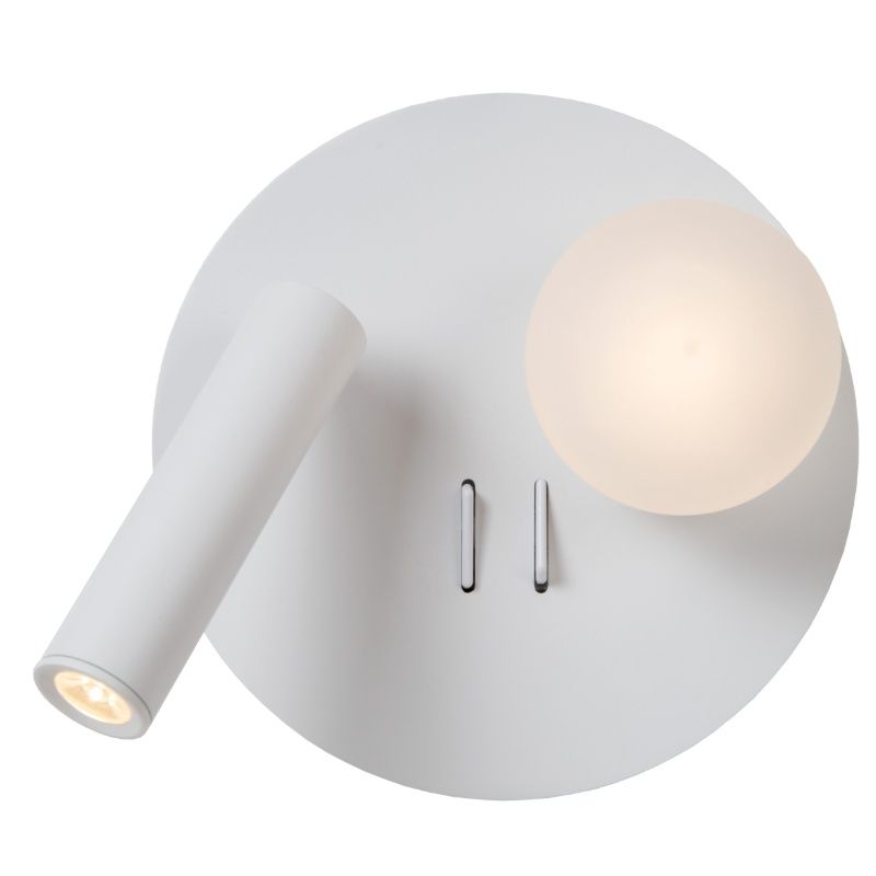 Biele svetlo na postel moderné, Matiz, 3,5 W, LED 3000 K, s vypínačom Biele svetlo na postel moderné, Matiz, 3,5 W, LED 3000 K, s vypínačom