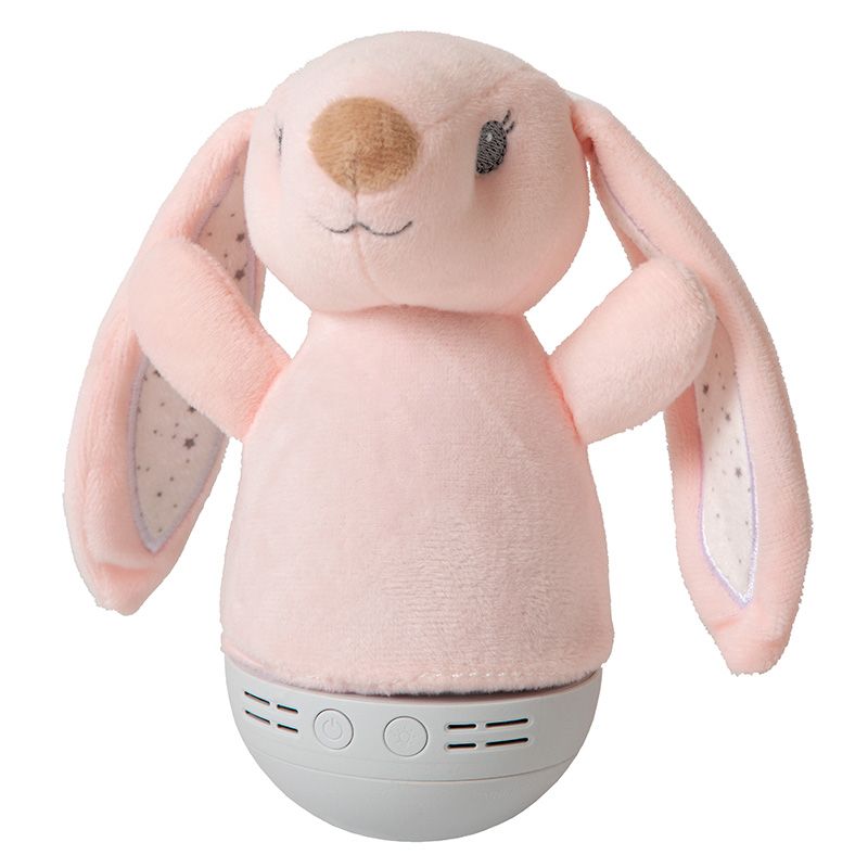 Ružová stolná lampa do detskej izby moderná, Dolly, 3 W, LED RGB, s vypínačom