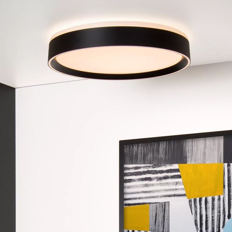 Čierna stropná lampa moderná, Nuria, 24 W, LED 2700 K Čierna stropná lampa moderná, Nuria, 24 W, LED 2700 K