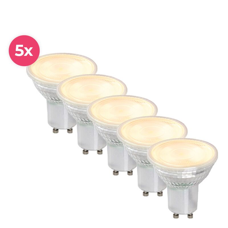 Priehľadné LED bodové svietidlo GU10 Antonie, 4 Watt, 2700K (teplá biela)