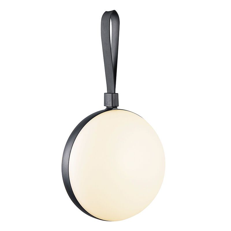 Čierne vonkajšie svietidlo dizajnové, Bring, 1,5 W, LED 2700 K, IP54, s vypínačom