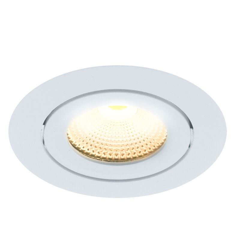 Biele podhľadové svietidlo hliníkové, Wimke, 5 W, LED 2700 K, IP44