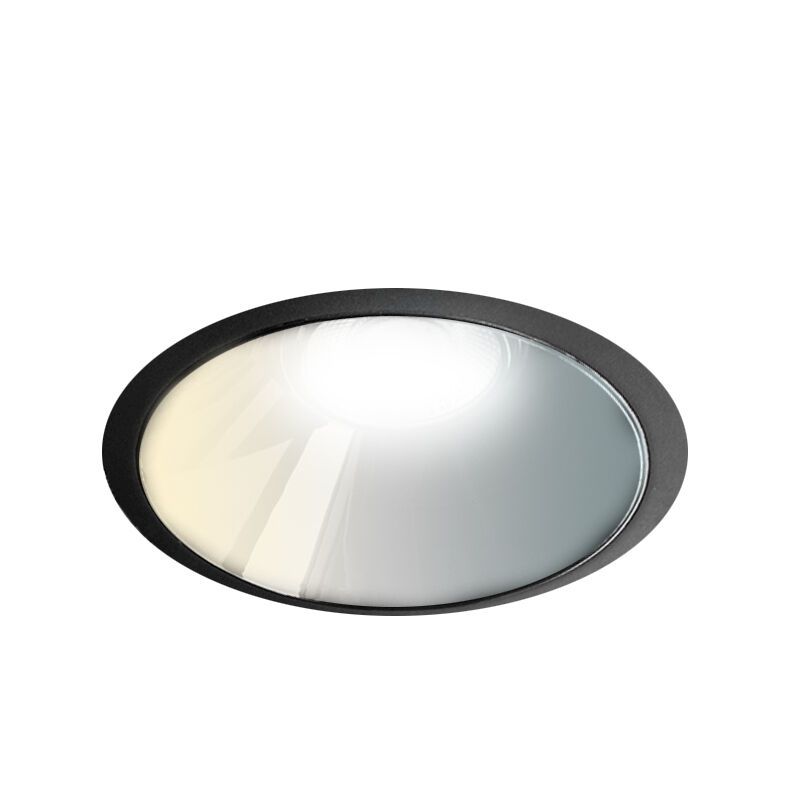 Čierne downlight hliníkové, Maud, 7 W, LED white switch, IP22