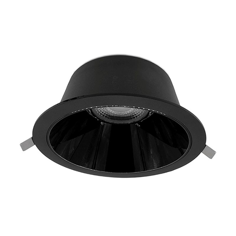 Čierne downlight hliníkové, Maud, 16 W, LED white switch, IP22