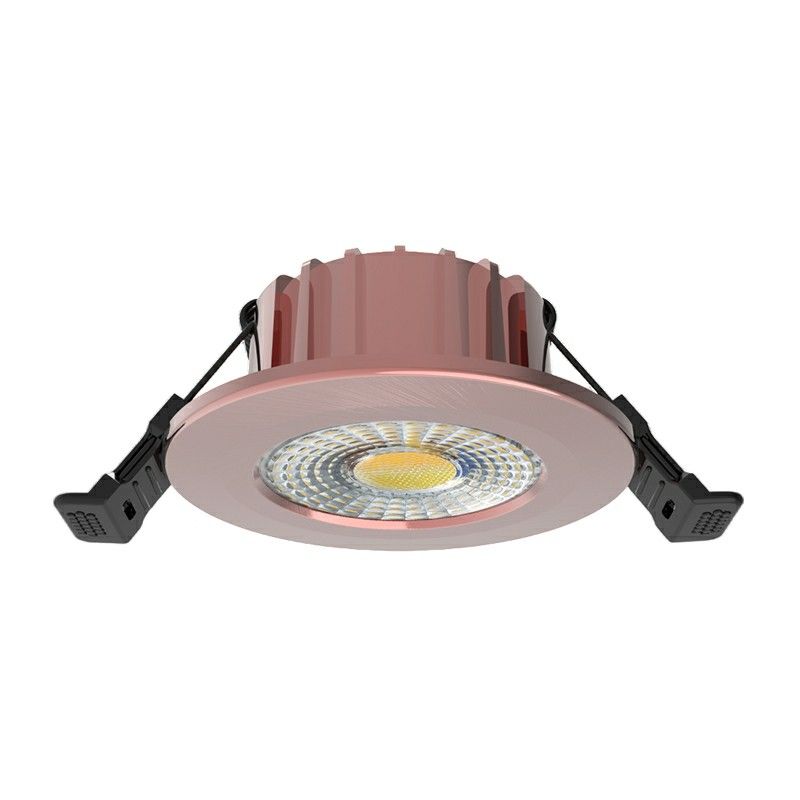 Medené hliníkové zapustené svietidlo, Hobie, 6W, biely vypínač LED, IP65