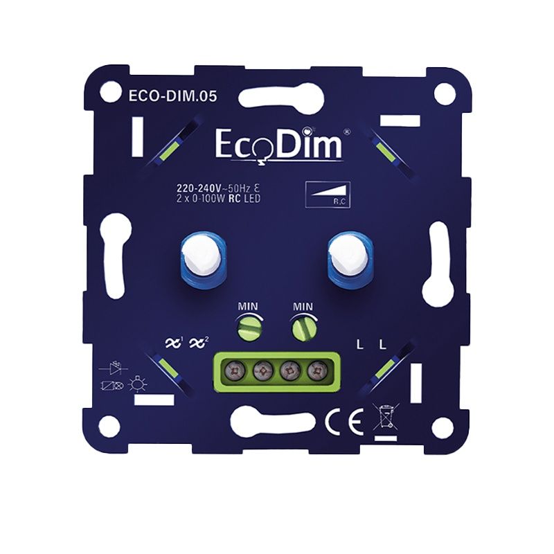 Dvojitý WiFi LED stmievač 0-100W