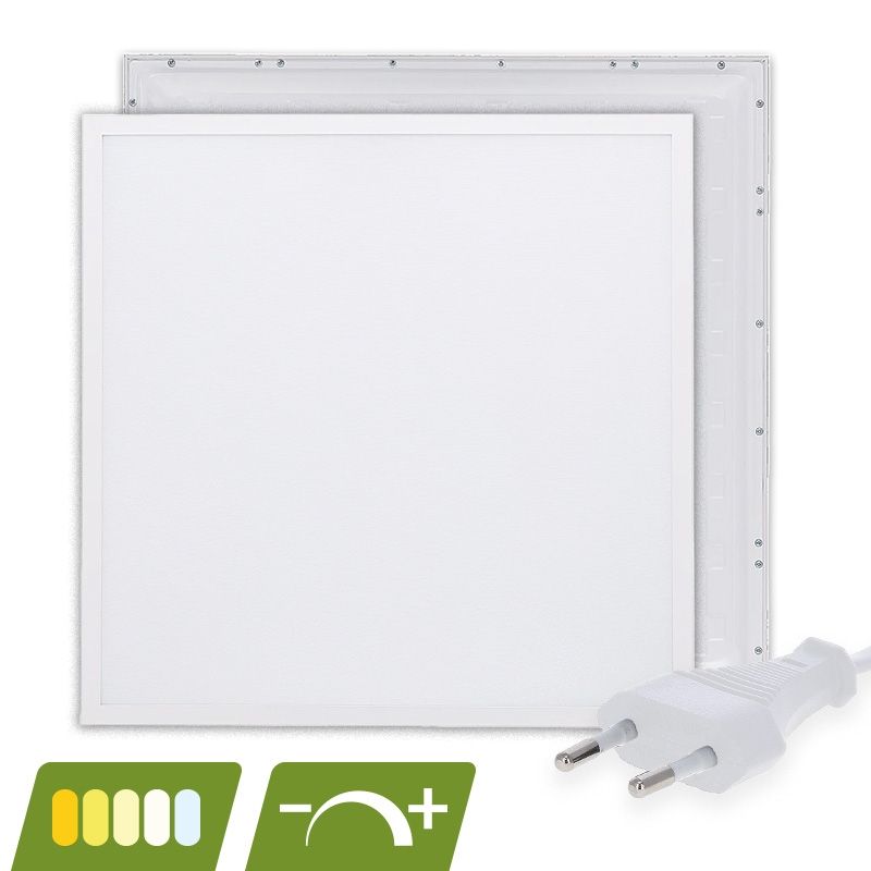 LED panel 62x62 - 30W - biely vypínač - UGR<18 - stmievateľný - podsvietený