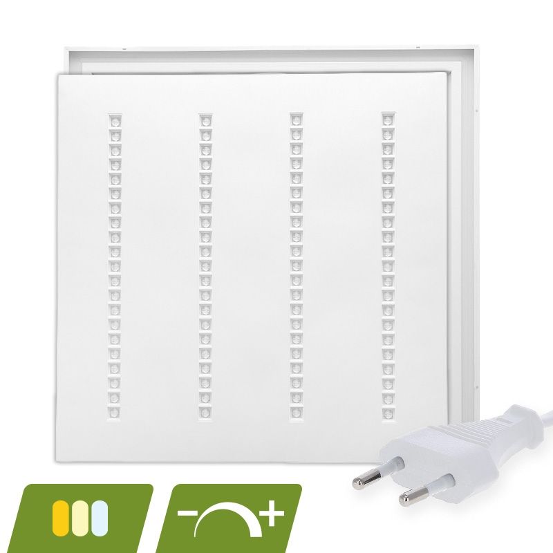 LED panel Louvre 60x60 - 30W - biely vypínač - stmievateľný - UGR <16