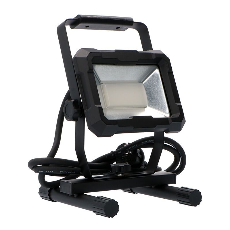 Čierne pracovné hliníkové svetlo Branko, 30W, 4000K LED, IP65