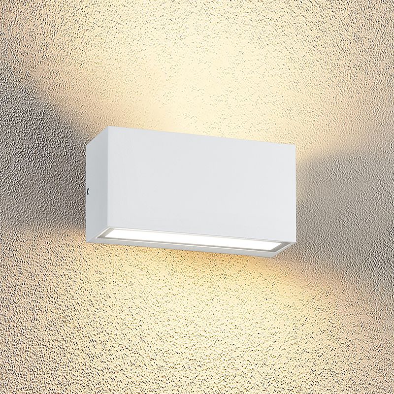 Biele vonkajšie svietidlo moderné, Seby, 10 W, LED 3000 K, IP65