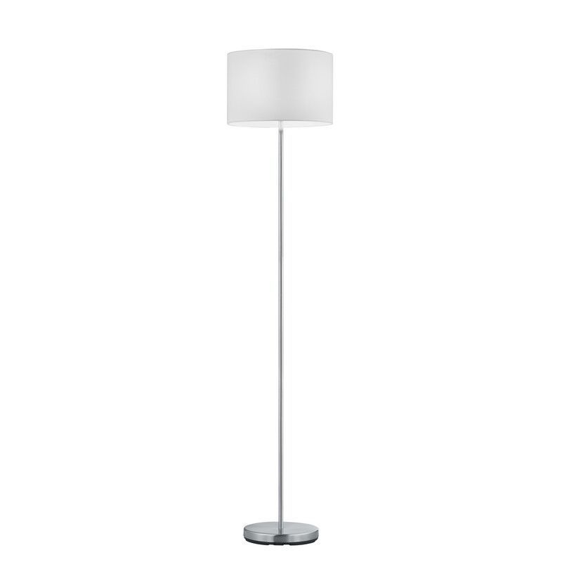 Niklová stojaca lampa kovová, Ledbury, s vypínačom Niklová stojaca lampa kovová, Ledbury, s vypínačom
