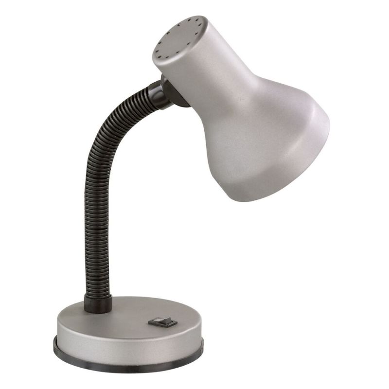 Sivá lampa na písací stôl plastová, Lagos, s vypínačom Sivá lampa na písací stôl plastová, Lagos, s vypínačom