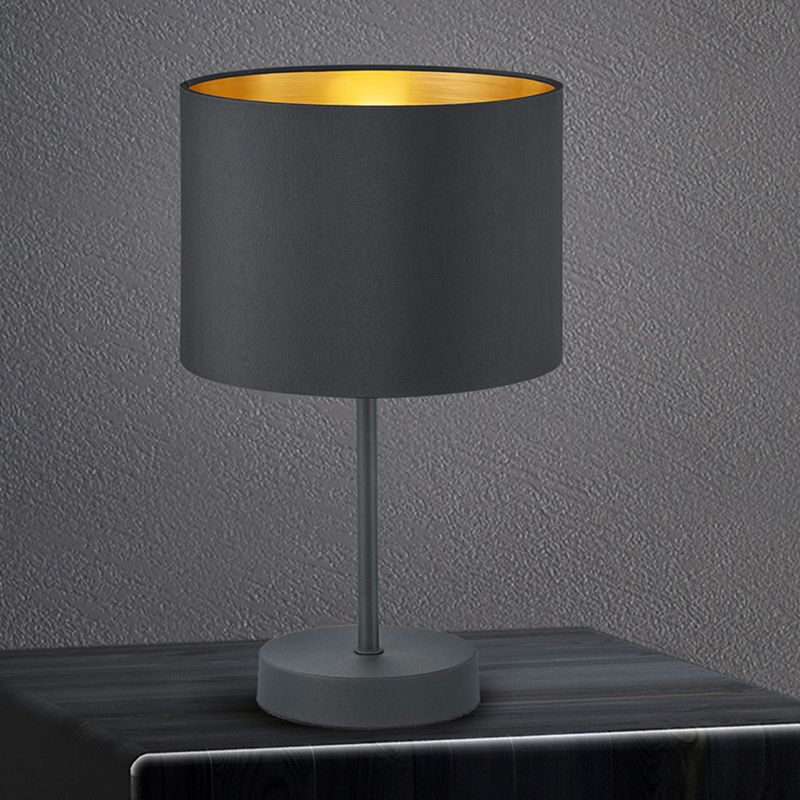Čierna stolová lampa moderná, Jeany, s vypínačom