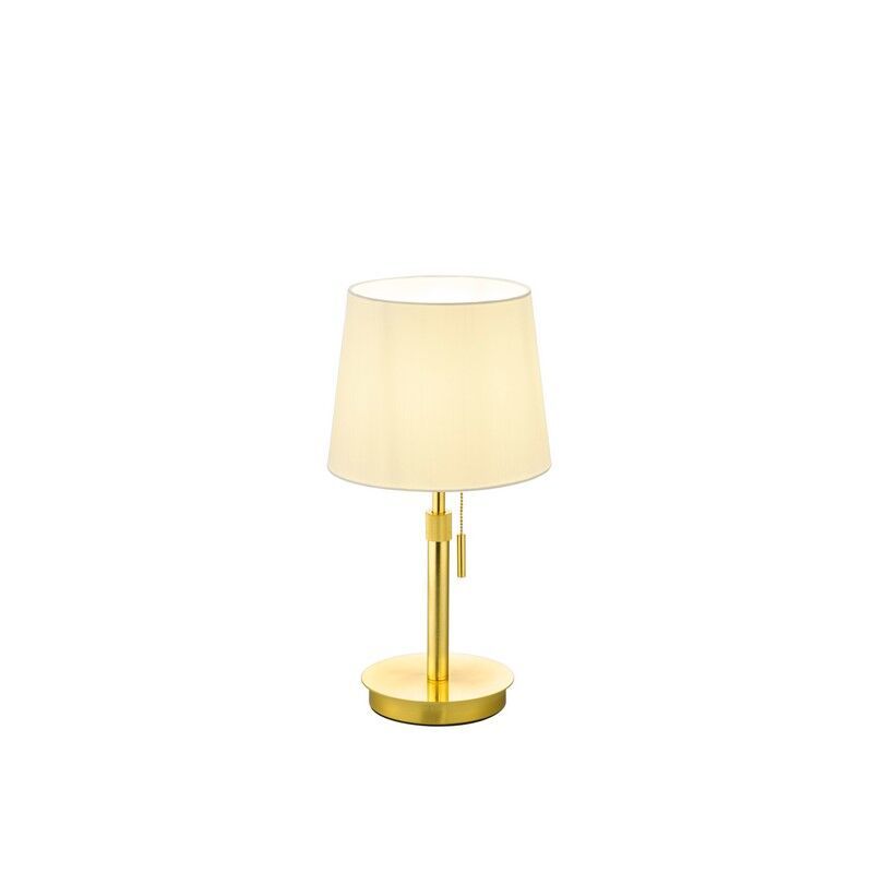 Mosadzná stolová lampa moderná, Niva, s tiahacím vypínačom Mosadzná stolová lampa moderná, Niva, s tiahacím vypínačom