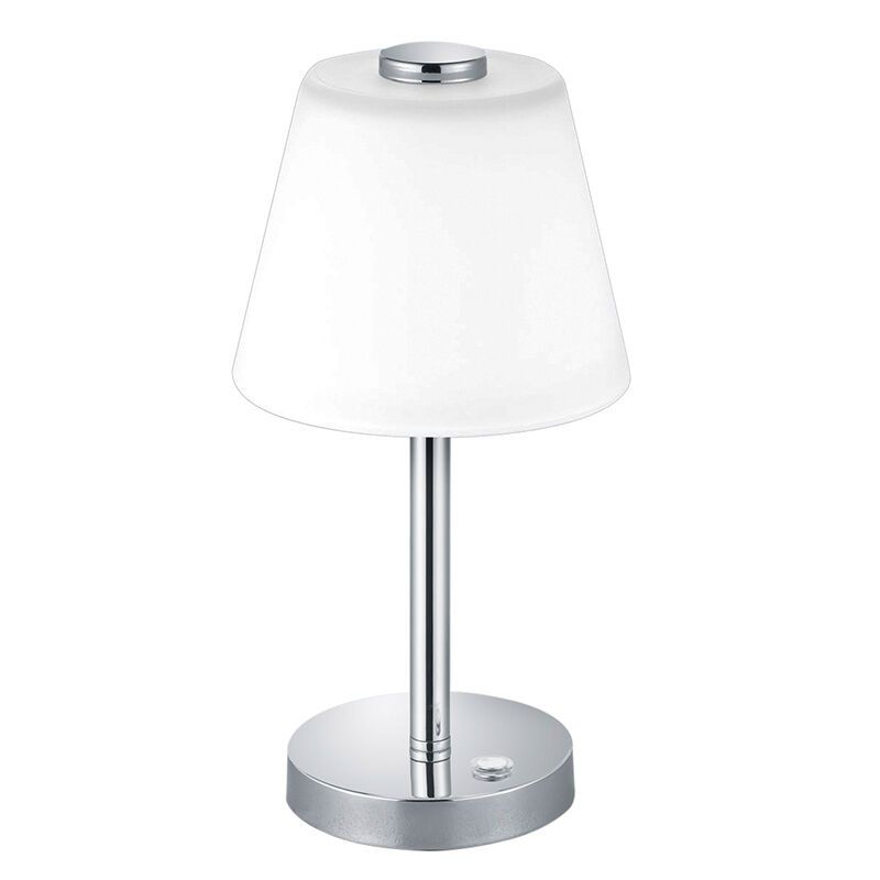 Chrómová stolová lampa moderná, Liv, 4 W, LED 3000 K, s vypínačom