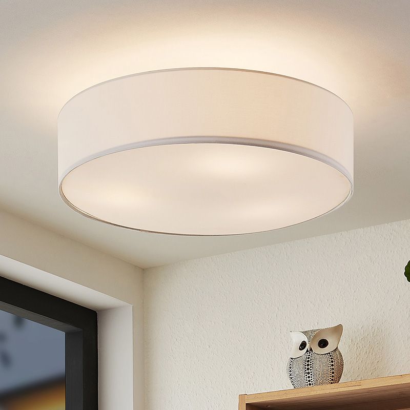 Niklová stropná lampa kovová, Ledbury