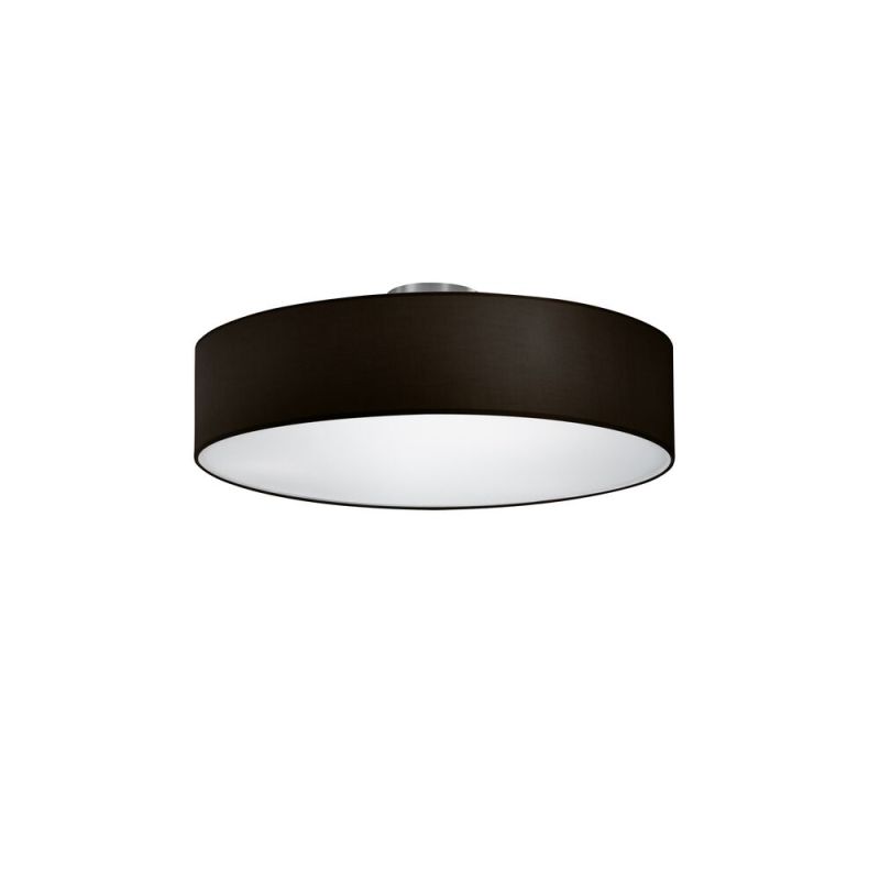 Niklová stropná lampa kovová, Ledbury