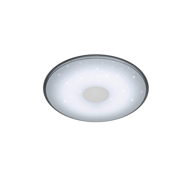 Biela stropná lampa moderná, Levain, 30 W, LED nastaviteľný od teplej po studenú bielu, s diaľkovým ovládačom