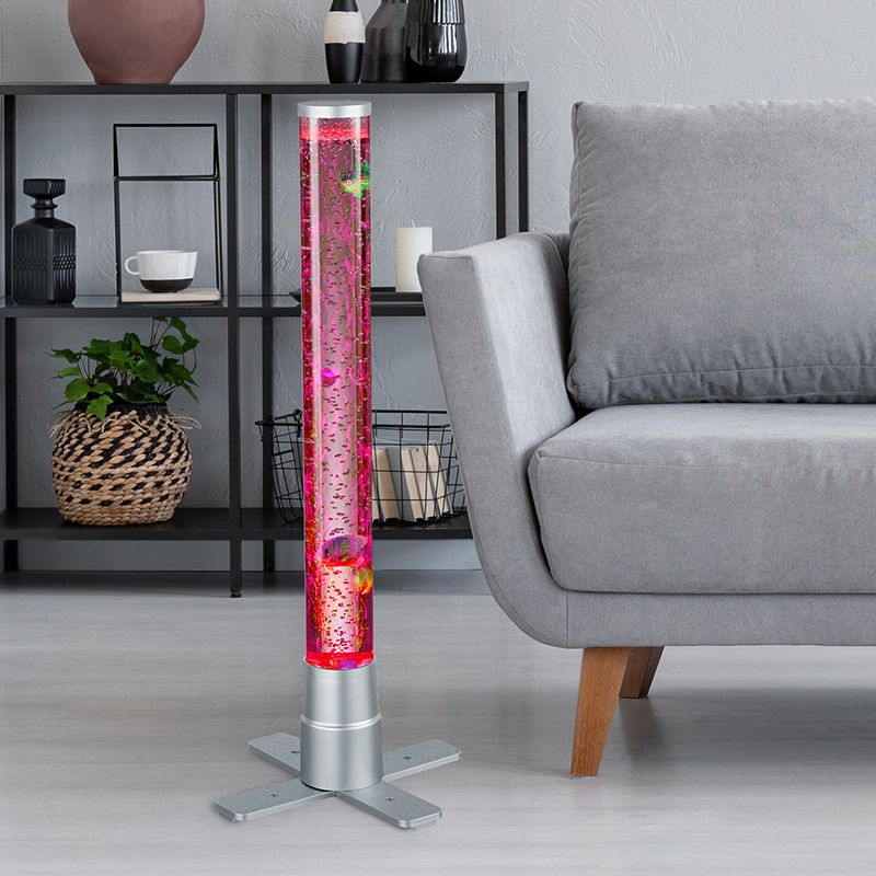 Strieborná stolná lampa do detskej izby moderná, Nautica, 2,4 W, LED 3000 K, s vypínačom