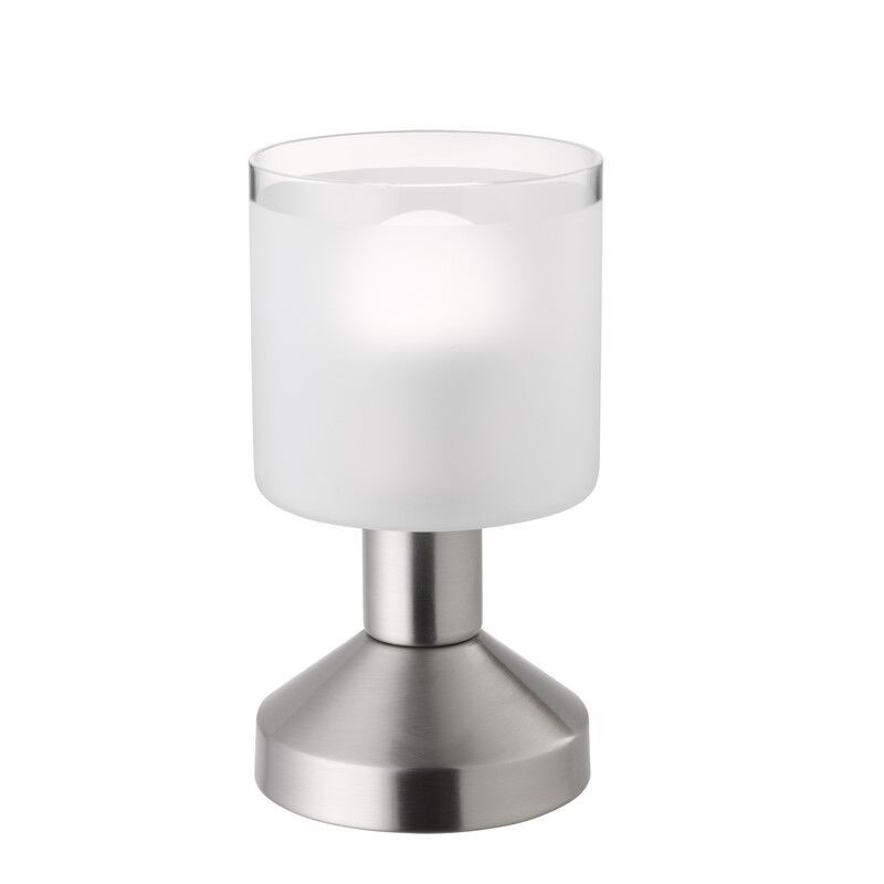 Niklová stolová lampa moderná, Vilou, s vypínačom Niklová stolová lampa moderná, Vilou, s vypínačom