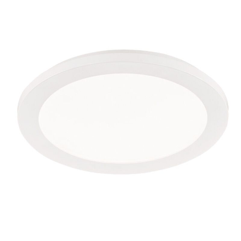Biela stropná lampa moderná, Gistrup, 15 W, LED 3000 K, IP44, s 3-stupňovým stmievačom