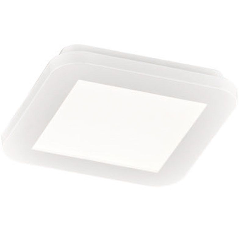 Biela stropná lampa moderná, Gistrup, 10 W, LED 3000 K, IP44