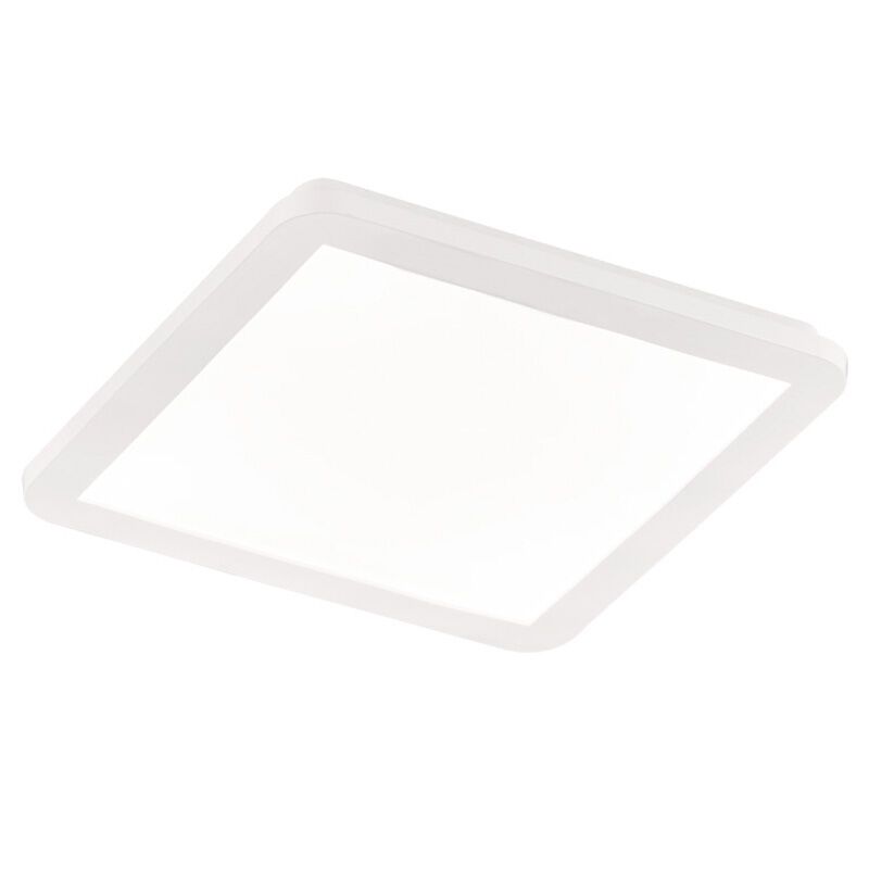 Biela stropná lampa moderná, Gistrup, 18 W, LED 3000 K, IP44, s 3-stupňovým stmievačom