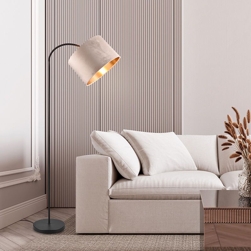 Béžová oblúková lampa moderná, Ercan