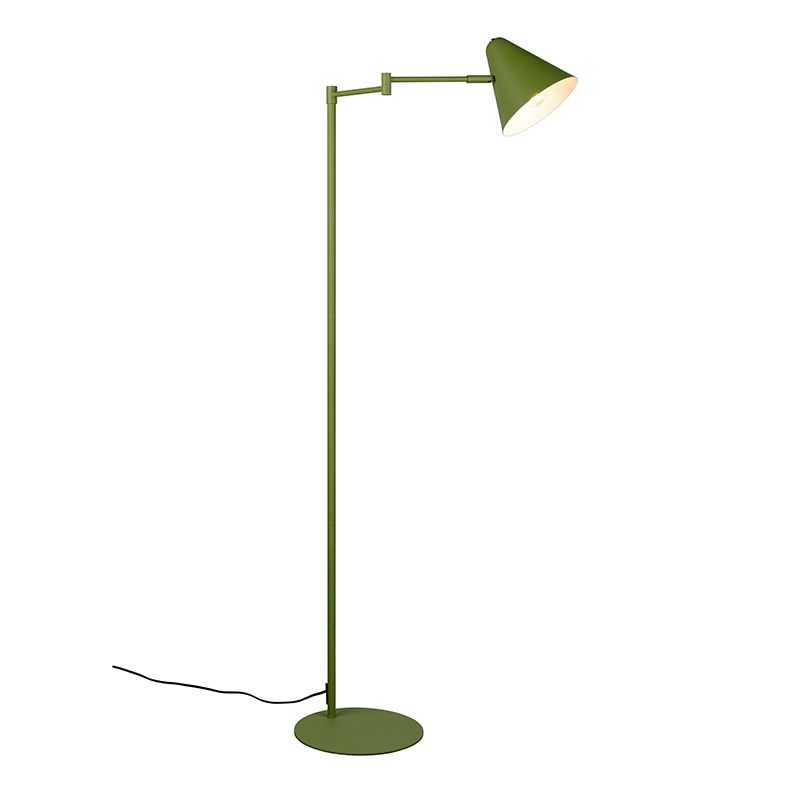 Zelená stojaca lampa moderná, Jille, s vypínačom