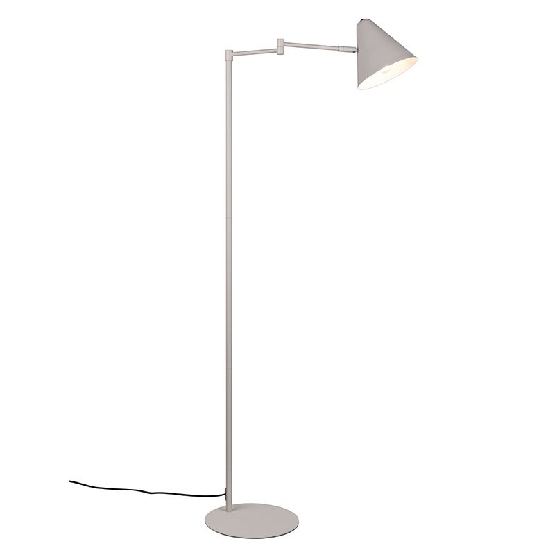 Sivá stojaca lampa moderná, Jille, s vypínačom