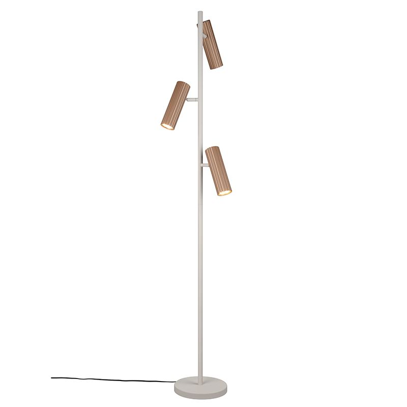 Hnedá stojaca lampa moderná, Sieb, s vypínačom