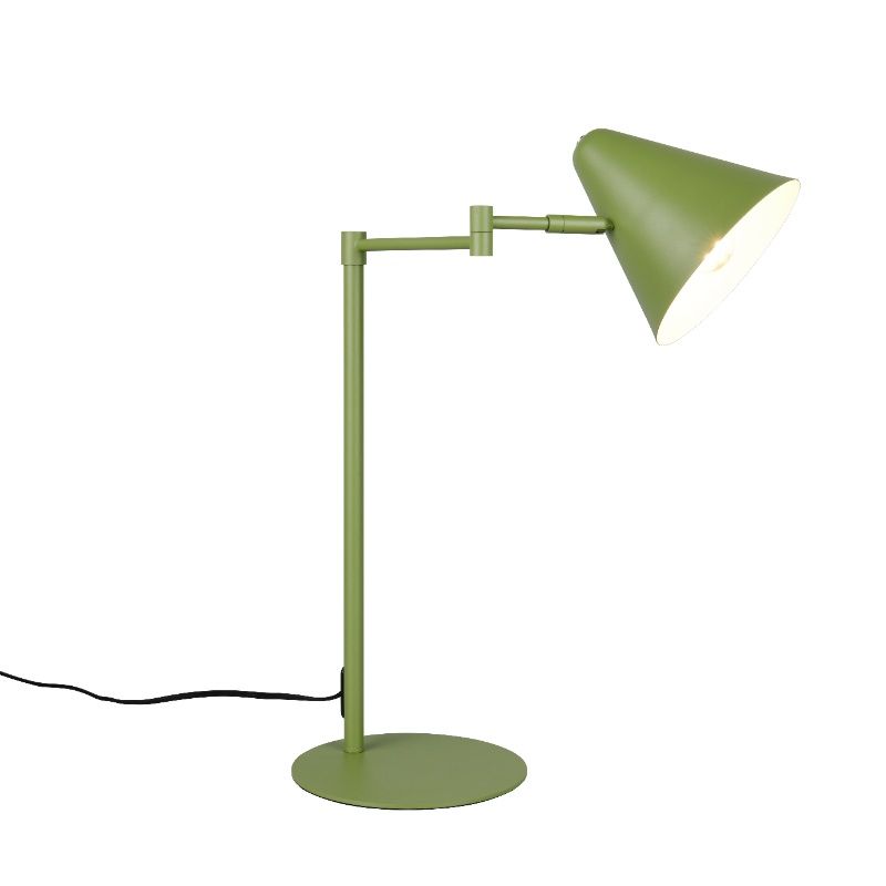 Zelená lampa na písací stôl moderná, Jille, s vypínačom Zelená lampa na písací stôl moderná, Jille, s vypínačom