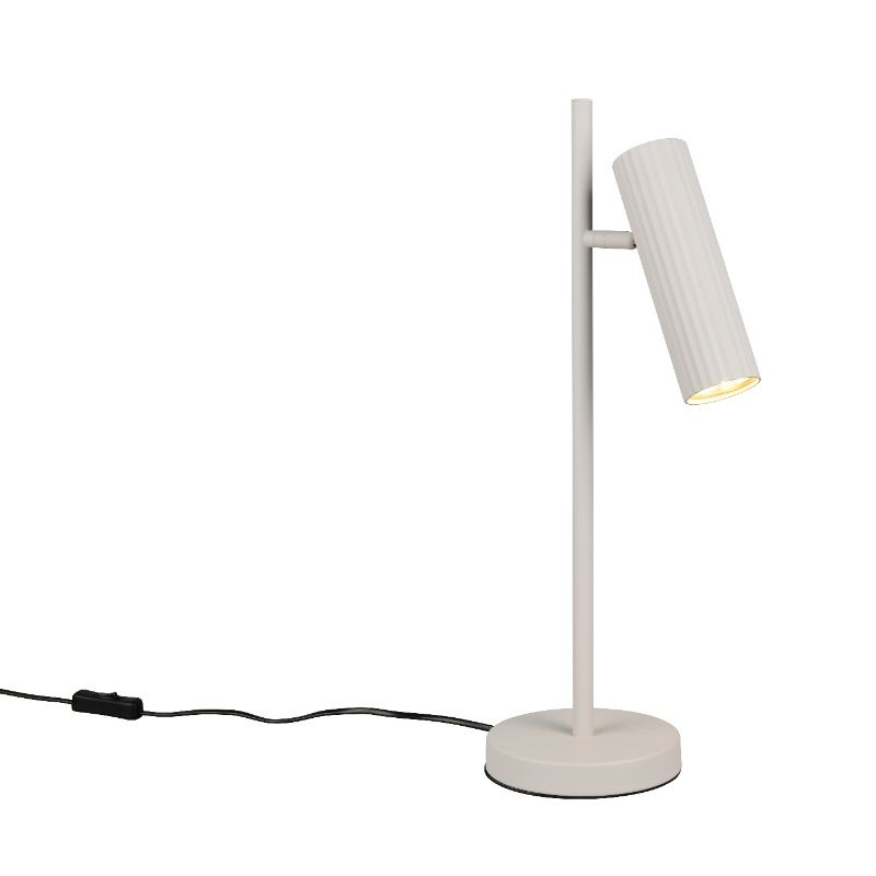 Sivá stolová lampa moderná, Sieb, s vypínačom Sivá stolová lampa moderná, Sieb, s vypínačom