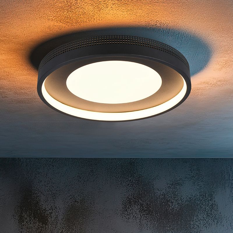 Čierna stropná lampa moderná, Flory, 36 W, LED 3000 K