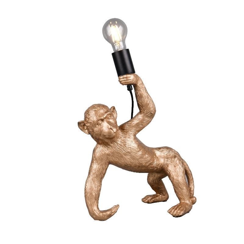 Zlatá stolová lampa plastová, Macaca Zlatá stolová lampa plastová, Macaca