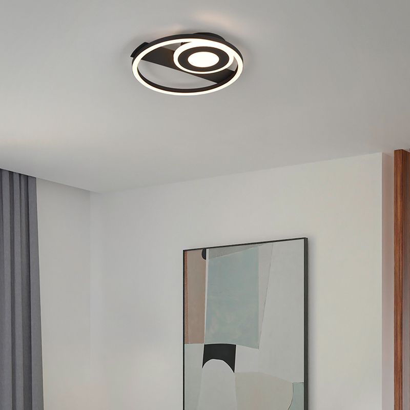 Čierna stropná lampa dizajnová, Jantuano, 22 W, LED 3000 K Čierna stropná lampa dizajnová, Jantuano, 22 W, LED 3000 K