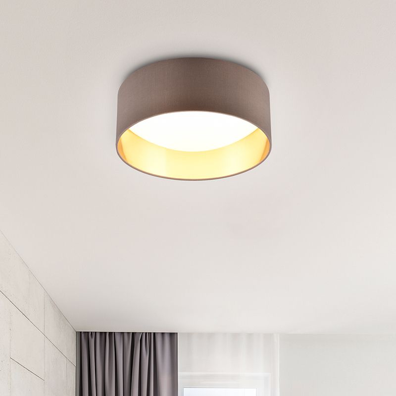 Taupeová stropná lampa moderná, Erdi, 12 W, LED 3000 K