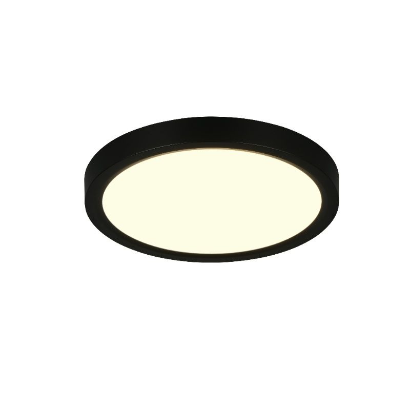 Čierna stropná lampa moderná, Zayd, 18 W, LED white switch, s 3-stupňovým stmievačom