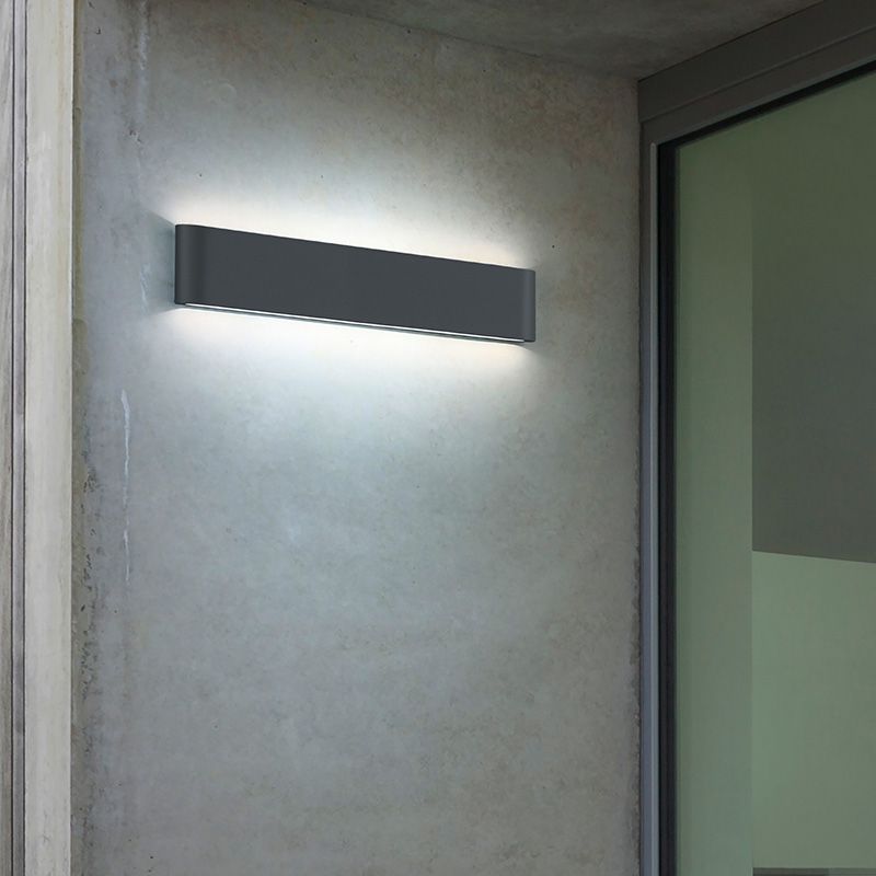 Antracité vonkajšie svietidlo moderné, Bridlington, 8 W, LED 3000 K, IP54 Antracité vonkajšie svietidlo moderné, Bridlington, 8 W, LED 3000 K, IP54