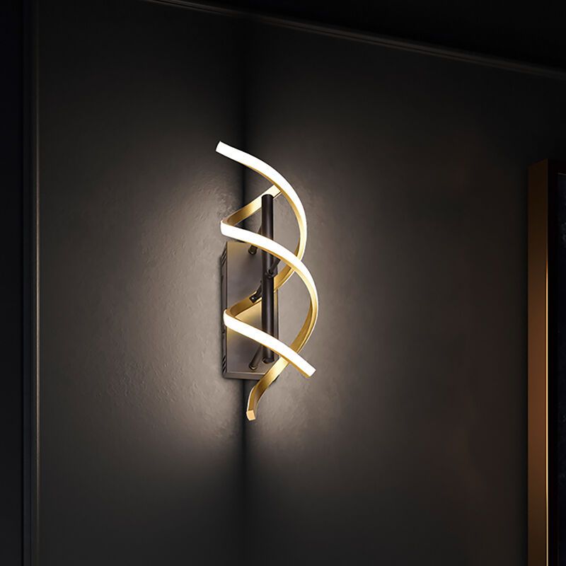 Mosadzné nástenné svietidlo dizajnové, Sylvian, 22 W, LED white switch, s 3-stupňovým stmievačom Mosadzné nástenné svietidlo dizajnové, Sylvian, 22 W, LED white switch, s 3-stupňovým stmievačom