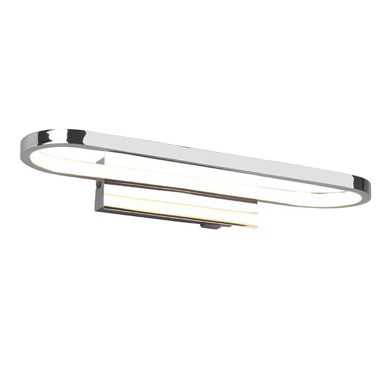 Chrómové nástenné svetlo do kúpeľne moderné, Martin, 17 W, LED 3000 K, IP44