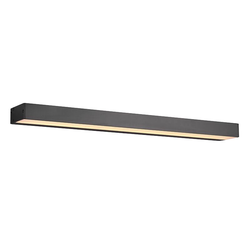 Čierne nástenné svetlo do kúpeľne moderné, Basma, 8 W, LED 3000 K, IP44 Čierne nástenné svetlo do kúpeľne moderné, Basma, 8 W, LED 3000 K, IP44