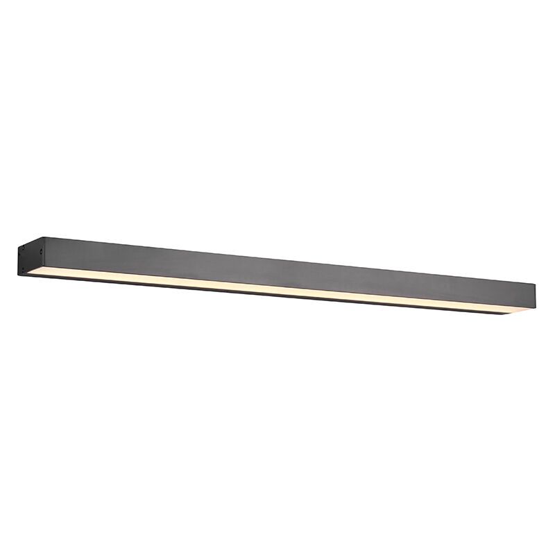 Čierne nástenné svetlo do kúpeľne moderné, Basma, 13 W, LED 3000 K, IP44