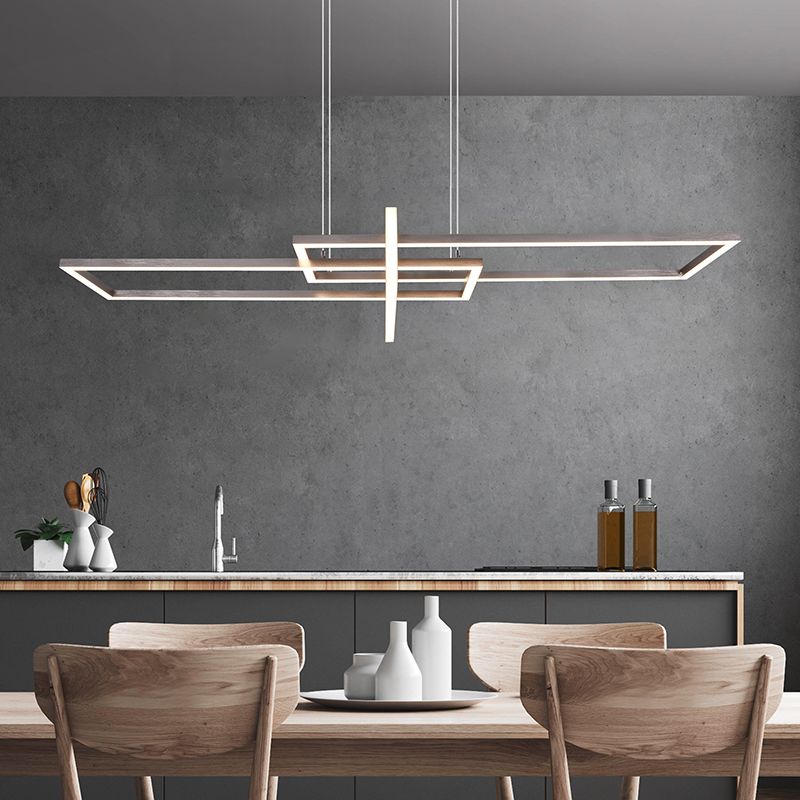 Niklové visiace svietidlo moderné, Hatun, 34 W, LED 3000 K Niklové visiace svietidlo moderné, Hatun, 34 W, LED 3000 K